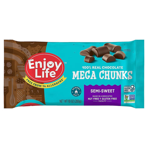 Enjoy Life Baking Chocolate Semi-Sweet Mega Chunks, Dairy Free, Soy Free, Nut