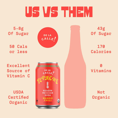 Pack De La Calle Tepache - Mixta Variety - Modern Mexican Soda - Craft Fermented Pineapple Sparkling Beverage