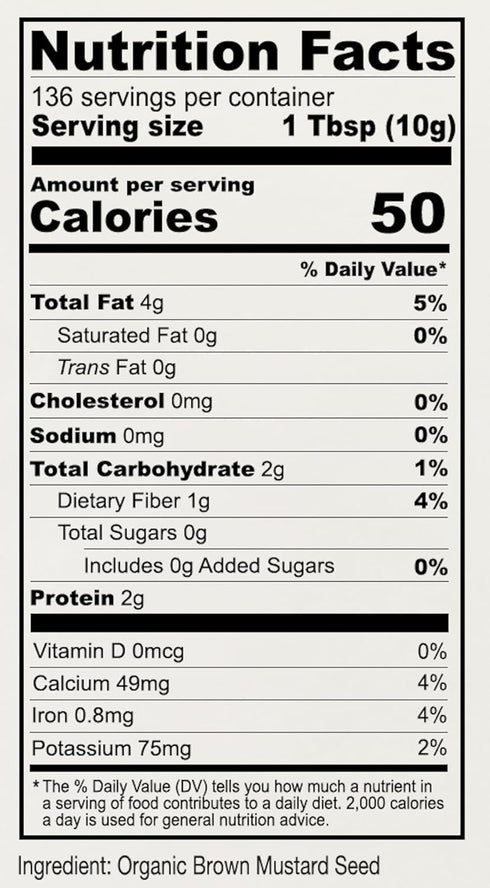 3 lb, Anthony's Organic Brown Mustard Seeds, Gluten Free, Non GMO, Keto Friendly