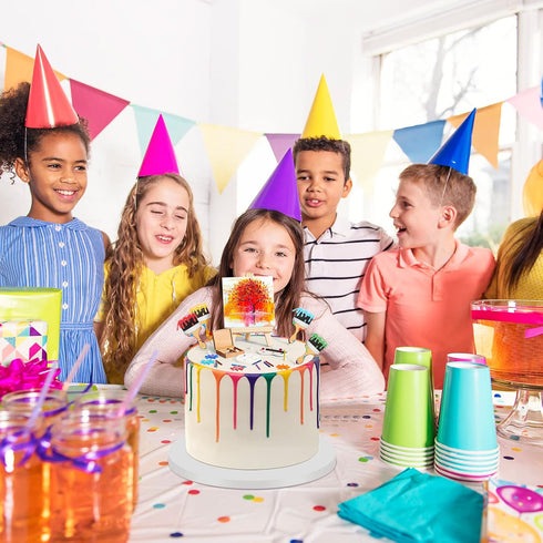 Taiyin Art Cake Decorations, Paint Brush Cupcake Toppers, Artist Themed Cake Decor for Kids Birthday Party (41 Pcs)