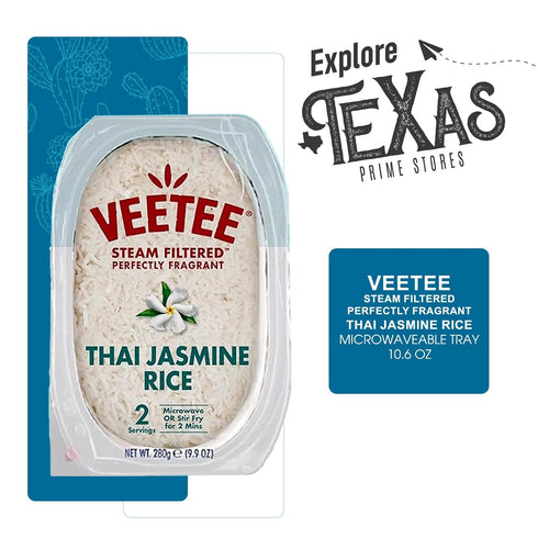 6-Pack 10.6 oz 1 Veetee - Lavinia Essentials Bundle: of Thai Jasmine Rice Steam Filtered, Microwaveable Tray + Utility