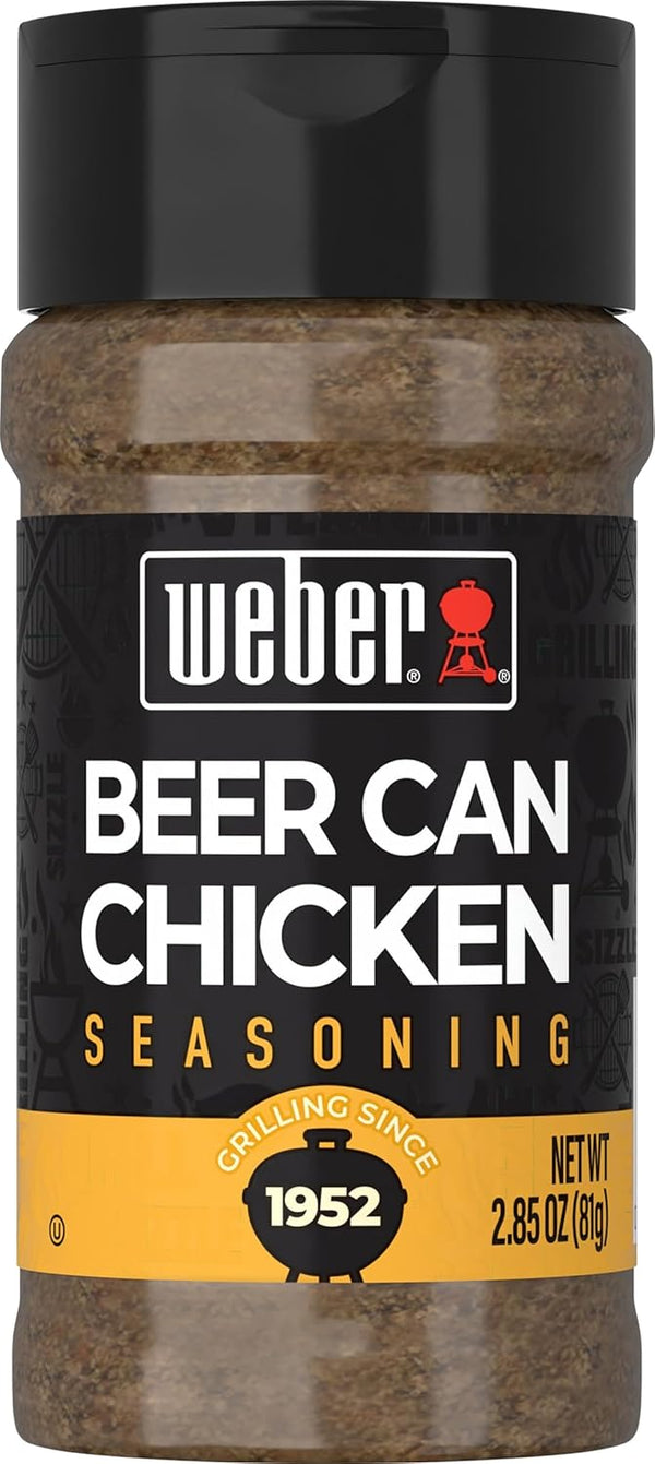 Weber Beer Can Chicken Seasoning, 2.85 Ounce Shaker