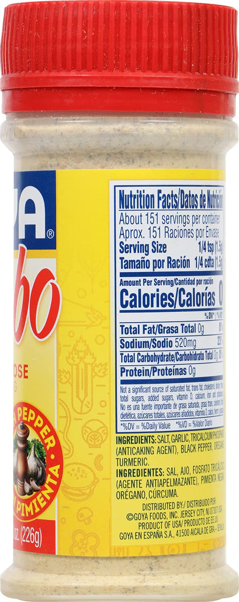 8-Ounce (Pack 24) Goya Foods Adobo All Purpose Seasoning with Pepper