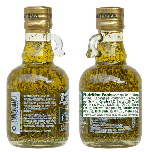 8.48 Mantova GrandAroma Flavored Extra Virgin Olive Oil, Rosemary, Ounce
