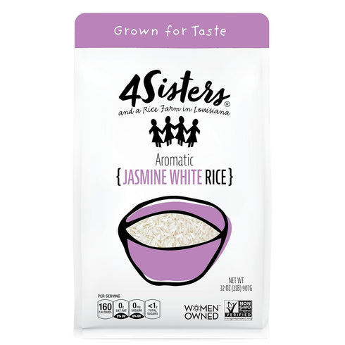 4Sisters - Premium Long Grain Aromatic Jasmine White Rice - Sustainably Grown