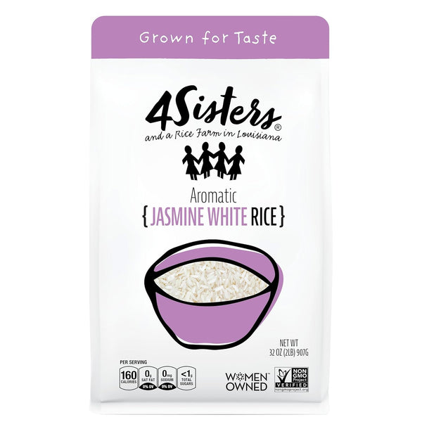 4Sisters - Premium Long Grain Aromatic Jasmine White Rice - Sustainably Grown