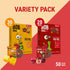 50 Pack, 500g Bob Snail Fruit Roll Ups Natural Fruit Snacks (Mango & Sour Cherry), Vegan, No Added Sugar, Healthy