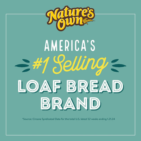 20 oz Nature's Own WhiteWheat Healthy White Bread, Sliced White Bread, Loaf
