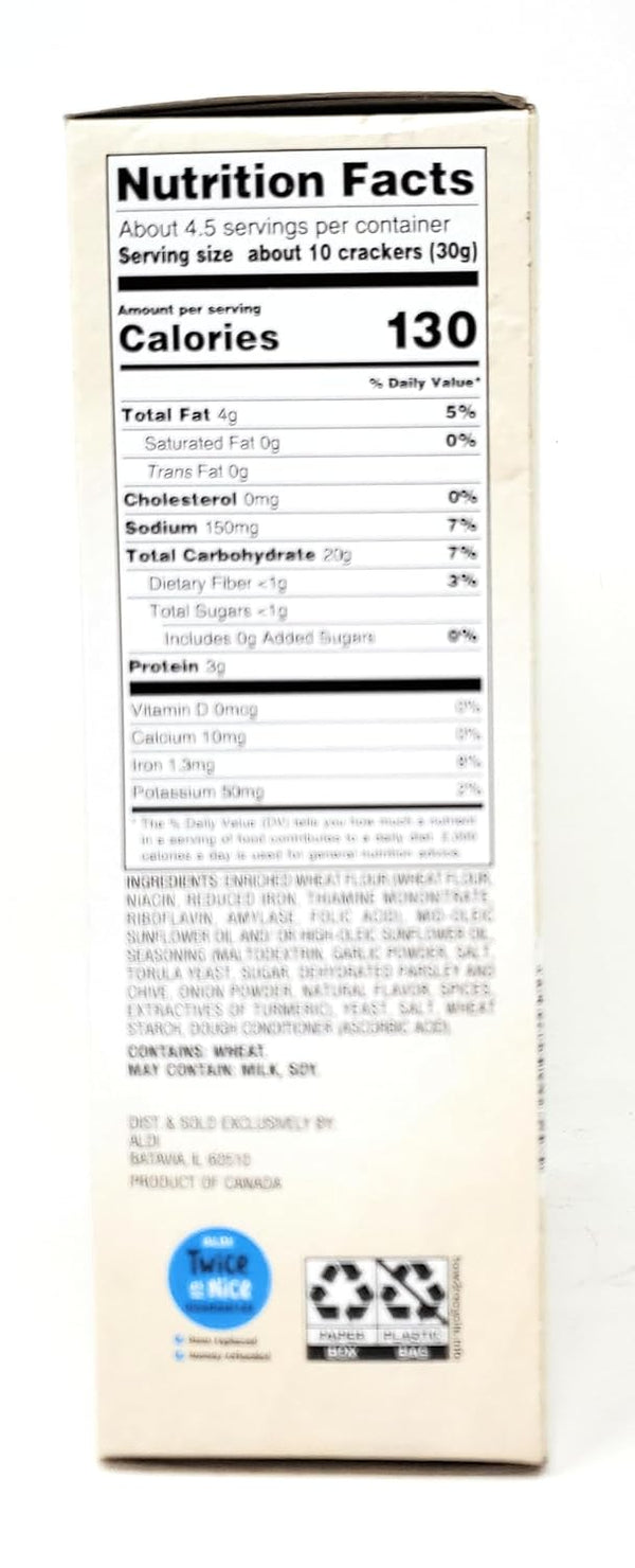 Generic 5oz/142g (Pack 1) Garlic & Chive Pita Crackers