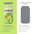 Pack 12 Spindrift "Lemon Lime" Soda, Made with Real Squeezed Fruit