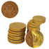 25 25-Pack Edible Chocolate Coins, Gold Half Dollar Milk Chocolate, Made with Premium Belgian ingredients, Nut Free