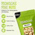 8oz Packed Oh! Nuts Pine Nuts (Pignolias) - Bag of Bulk Fresh Raw Pine Nuts for Baking, Snacking, Salads & Pesto