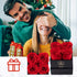 Impouo Preserved Roses Red + Purple Bundle, Flowers for Delivery Prime - Roses in a Box - Real Roses That Last a Year