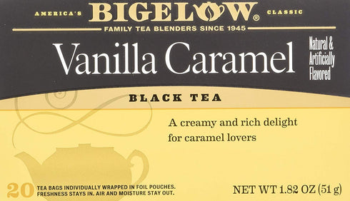 Bigelow Tea Vanilla Caramel 20 Bags (Pack of 4)