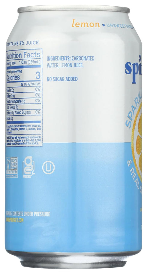 12 oz Spindrift Sparkling Water, Lemon, fl