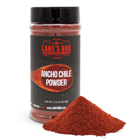 Lane's Ancho Chile Powder Spice, All-Natural Seasoning with Sweet & Smoky Flavor, 7.3 Oz