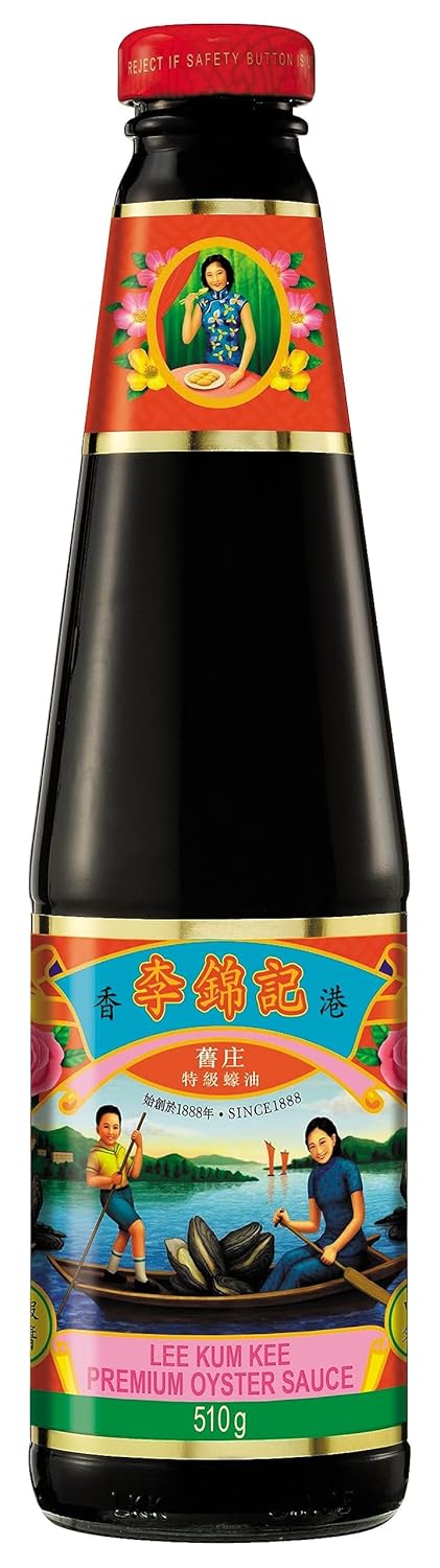 Lee Kum Kee Premium Oyster Sauce, 18-Ounce Glass Bottles, Pack of 2
