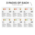 SIMPLY Gum Peppermint and Grapefruit (Cleanse) Variety Pack - 6 Pack (90 Pieces) Natural Plastic-Free Chewing Gum