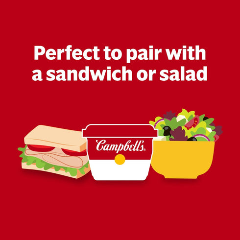 7 Oz (Pack 4) Campbell's Creamy Tomato Soup, Microwavable Bowl
