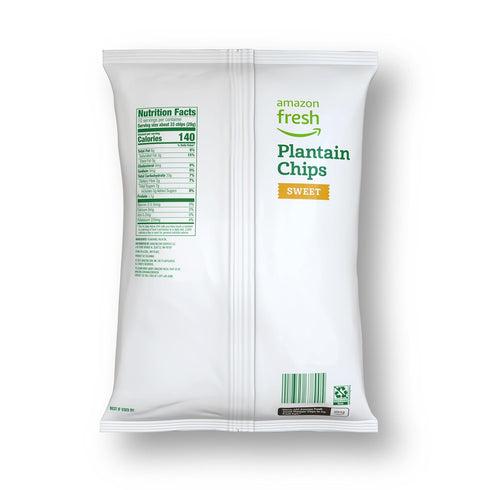Amazon Fresh 10 Oz (Pack 4) Packaging , Sweet Plantain Chips, of (Previously Wickedly Prime, May Vary)