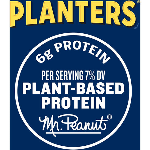 (15 oz 50% Planters Mixed Nuts Canister) - Variety Mixed Nuts with Less Than Peanuts with Peanuts, Almonds, Cashews