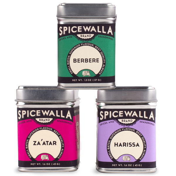 Spicewalla Middle Eastern Spices Set | Harissa Spice, Zaatar, Berbere, 3 Pack | Mediterranean Seasonings