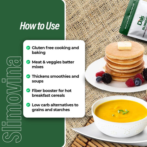 Dals Foods 100% Packaged Healthy Nutritious Fufu, Slimovina | Natural Flour, Low-Carb, Plant-Based Fiber & Protein
