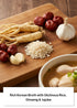 (21.2 oz 600g) Korean Food Korean-Style Ginseng Chicken Soup (Samgyetang), Half Chicken with Rice, Ginseng & Jujube