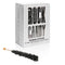 Black Rock Candy Sugar Sticks - Black Cherry Flavored - 24 Individually