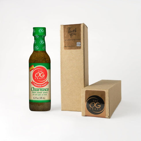 The OG Craft Marinade Churrasco Sauce Premium Authentic for Barbecued, Pan Fried, and Oven Roasted Meats, Chorizo