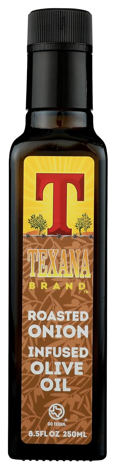 Texana Brand Roasted Onion Infused Olive Oil, 250ml (8.5oz)