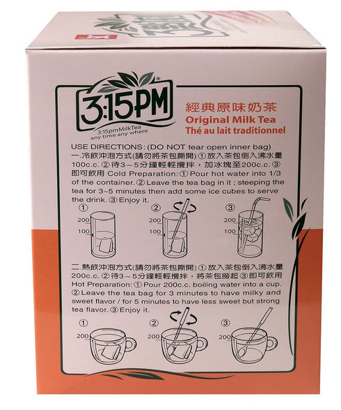 3:15pm 7.06 Oz 10 (Pack 2) - Original Milk Tea, - Bags