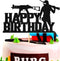 Video Game Happy Birthday Cake Topper, Funny Level Up Cake Decor for Game Controller Party Supplies