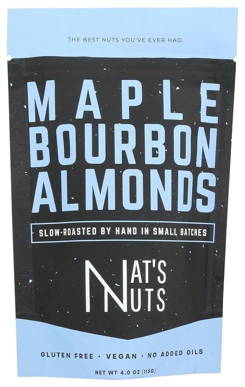 Nat's Nuts , Almonds Maple Bourbon, 4 Ounce