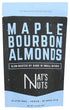 Nat's Nuts , Almonds Maple Bourbon, 4 Ounce