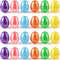 MGparty 72 Pcs 2.3" Fillable Easter Eggs Bulk, Iridescent Plastic Easter Eggs Empty