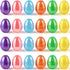 MGparty 72 Pcs 2.3" Fillable Easter Eggs Bulk, Iridescent Plastic Easter Eggs Empty