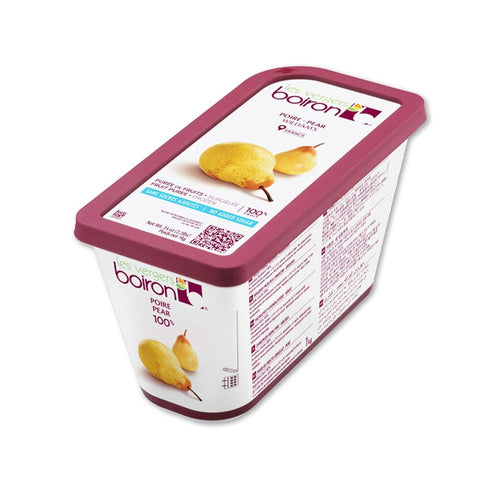 Les Vergers Boiron Pear Fruit Puree - Frozen - By - 100% Fruit - 2.2Lbs
