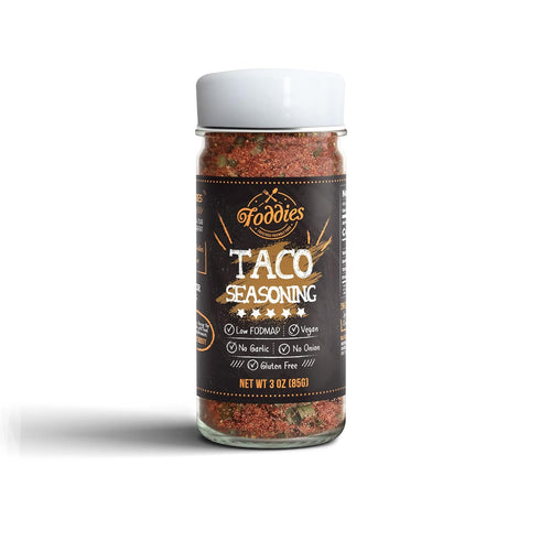 Foddies Taco Seasoning, Low FODMAP, Gluten Free, No Onion No Garlic, Vegan, IBS Friendly
