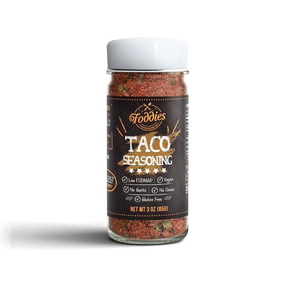 Foddies Taco Seasoning, Low FODMAP, Gluten Free, No Onion No Garlic, Vegan, IBS Friendly