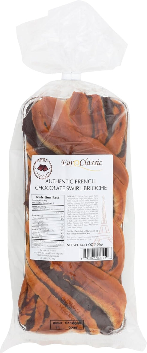 Euro Classic Imports Chocolate Swirl French Brioche, 14.11 OZ