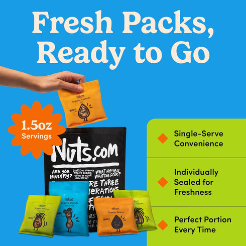 Nuts.com Organic Dried Fruit and Nuts Variety Box Gourmet Assortment for Festive Gifts Includes Organic Cashews