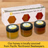 Mickelberry Set 3 (33oz) Gardens Honeybee Flight Gift Jar Honey Flight Featuring Wildflower & Blackberry Honeys Pure