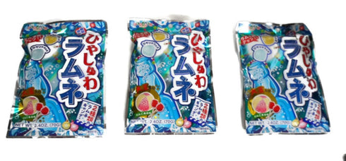 Senjaku Cool Soda Candy - Ramune Flavored Candy (3-Pack)