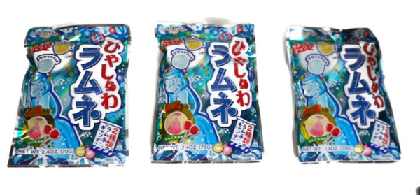Senjaku Cool Soda Candy - Ramune Flavored Candy (3-Pack)