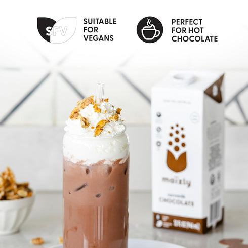 946 ml Maizly Chocolate Corn Milk, Non-GMO, Plant-Based & Non-Dairy Chocolate Flavored Drink, Gluten & Dairy-Free