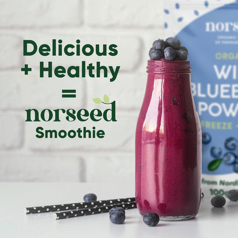 5 Wild Blueberry Powder Organic Ounce Bag USDA Certified & Lab Tested - Freeze Dried Blueberries No Added Sugar