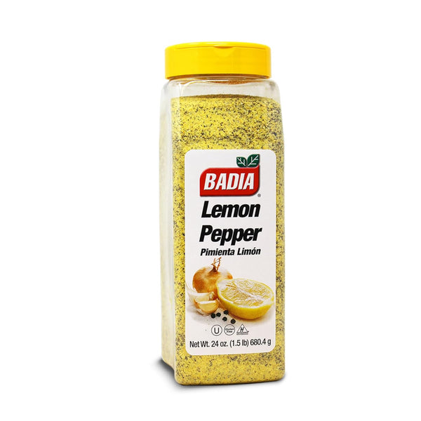Badia Lemon Pepper Seasoning, 24 oz - Pepper, Garlic & Onion, Zesty