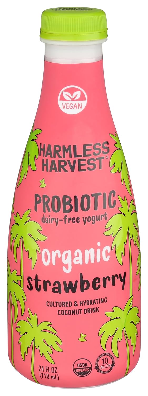 Harmless Harvest Dairy-Free Drinkable Yogurt - Strawberry 24oz, 24 Fl Oz