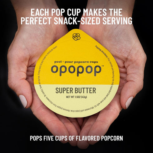 Set 12-Pack Packaging, Pack, Opopop Gourmet Popcorn Gift - Variety Microwave Popcorn Kit, Collapsible Silicone Popcorn